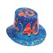 Beistle Club Pack of 25 Blue and Red ''Happy 40 Birthday'' Hi-Hats